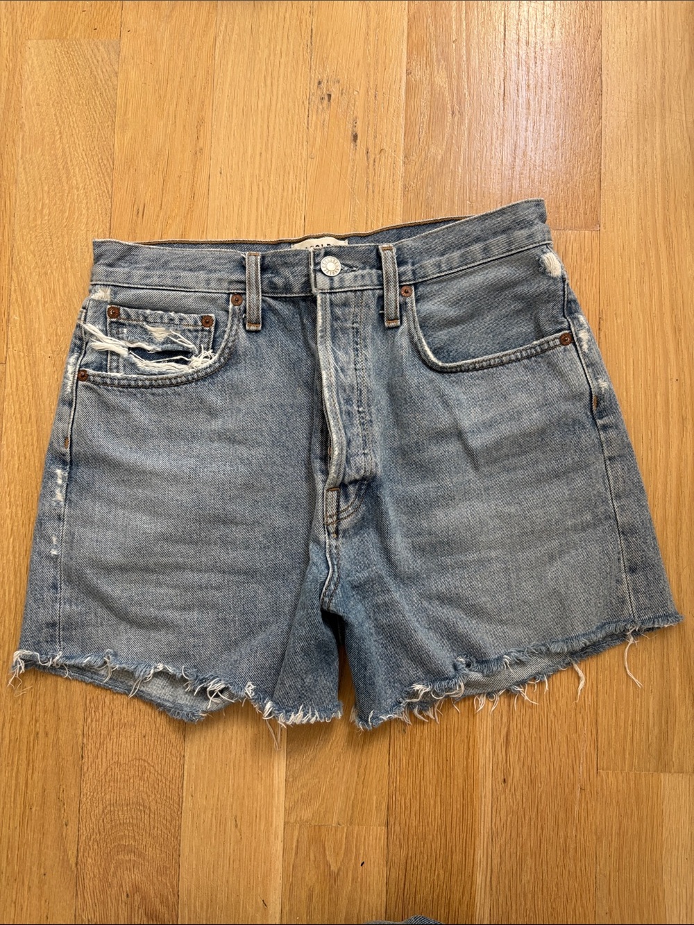 AGOLDE Riley Short in Snapshot